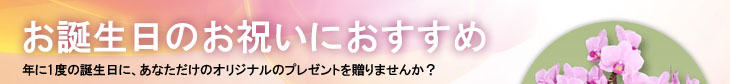 誕生日プレゼントにおすすめ