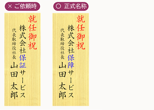 会社名の漢字が異なっていた事例