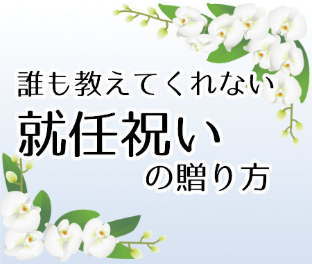 誰も教えてくれない 就任祝いのお花の贈り方